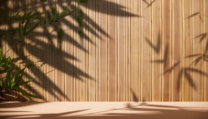 tree on the beach wallpaper texter of soft foliage casting dappled sunlight on a tropical bamboo tree leaf. The contrast with a brown wooden panel wall featuring wood