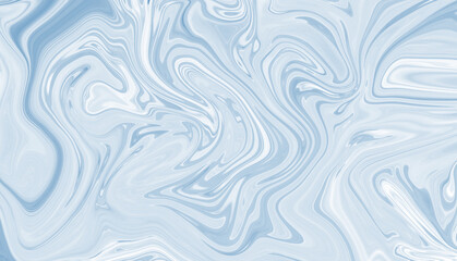 Fototapeta na wymiar Light blue abstract watercolor marble background. wavy splash brush art wallpaper.