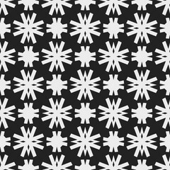 Black and white  pattern . Figures ornament.Seamless pattern for fashion, textile design,  on wall paper, wrapping paper, fabrics and home decor.