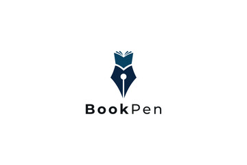 Vector Pen Book Logo