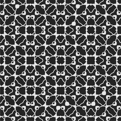 Black and white  pattern . Figures ornament.Seamless pattern for fashion, textile design,  on wall paper, wrapping paper, fabrics and home decor.