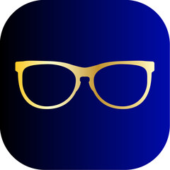 gold glasses icon