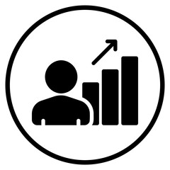 Fototapeta premium promotion glyph icon