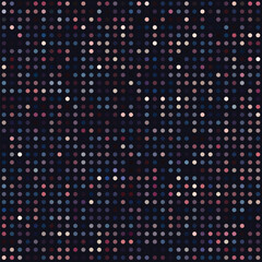 Pixel Art design - seamless abstract mosaic pattern, dark background. Vector clipart