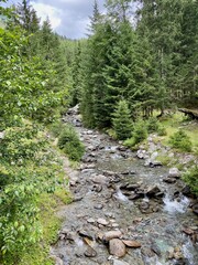 Der Talschluss bei Saalbach-Hinterglemm. die Saalach