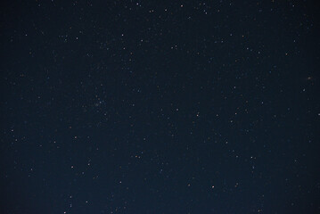 The starry sky. Multicolored stars and constellations. The night starry sky.