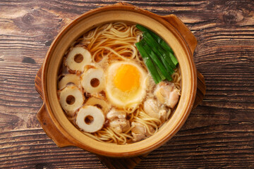 岡山の鍋焼きラーメン