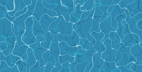 Swimming pool background with water surface and shadow.