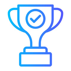 Obraz premium award gradient icon