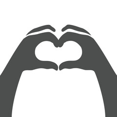 Fototapeta premium Hands making or formatting heart symbol