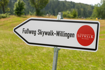 Skywalk Suspension bridge in Willingen, Germany
