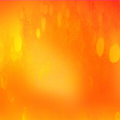 Orange bokeh background.  Square backdrop with space for text, for social media promotions, events, banners, posters, anniversary, party, and online web Ads