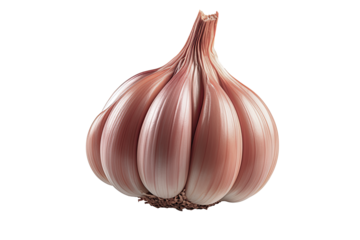 garlic isolated on transparent background