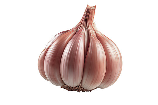 garlic isolated on transparent background