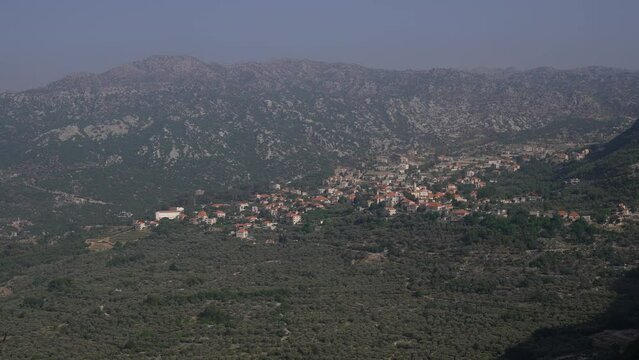 View of the village Mount Lebanon Douma Lebanon