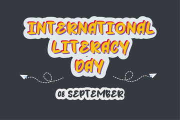 Text Effect from International Literacy Day. Editable font and words