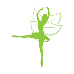 woman with leaf like wings