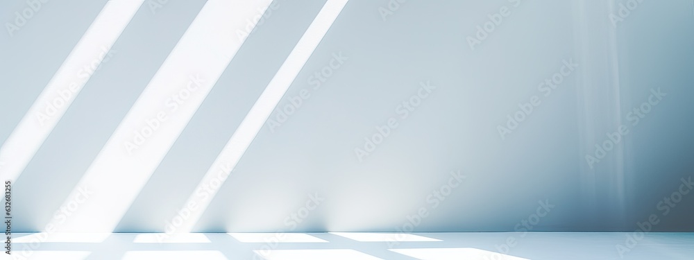 Poster light minimalist geometric background image in gray and light blue tones with light and shadow from 