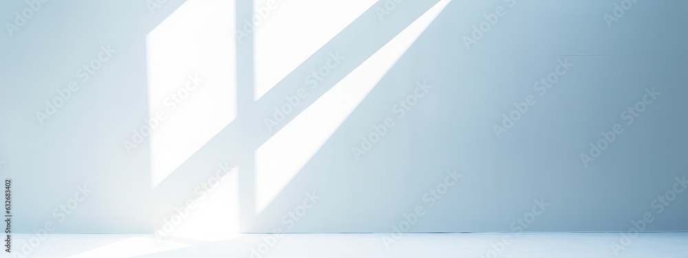 Poster light minimalist geometric background image in gray and light blue tones with light and shadow from 