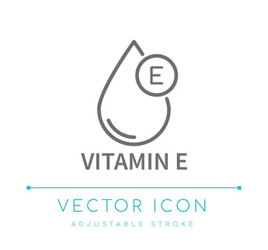 Vitamin E Line Icon