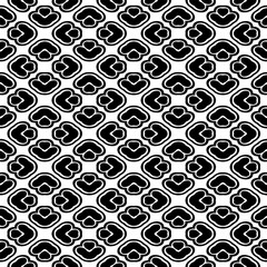 Black and white  pattern . Figures ornament.Seamless pattern for fashion, textile design,  on wall paper, wrapping paper, fabrics and home decor.