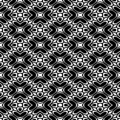 Black and white  pattern . Figures ornament.Seamless pattern for fashion, textile design,  on wall paper, wrapping paper, fabrics and home decor.