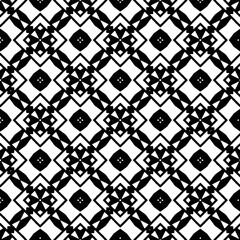 Black and white  pattern . Figures ornament.Seamless pattern for fashion, textile design,  on wall paper, wrapping paper, fabrics and home decor.