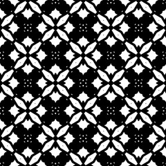 Black and white  pattern . Figures ornament.Seamless pattern for fashion, textile design,  on wall paper, wrapping paper, fabrics and home decor.