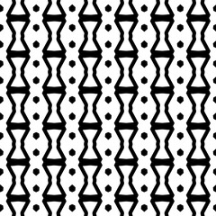 Black and white  pattern . Figures ornament.Seamless pattern for fashion, textile design,  on wall paper, wrapping paper, fabrics and home decor.