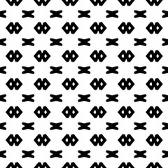 Black and white  pattern . Figures ornament.Seamless pattern for fashion, textile design,  on wall paper, wrapping paper, fabrics and home decor.