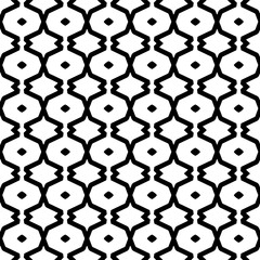 Fototapeta premium Black and white pattern . Figures ornament.Seamless pattern for fashion, textile design, on wall paper, wrapping paper, fabrics and home decor.