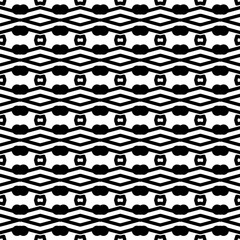 Black and white  pattern . Figures ornament.Seamless pattern for fashion, textile design,  on wall paper, wrapping paper, fabrics and home decor.