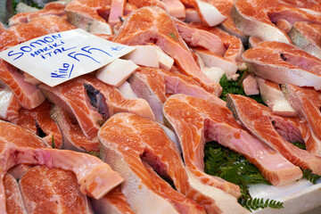 fresh fish in bazaar