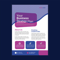 Corporate flyer design template 