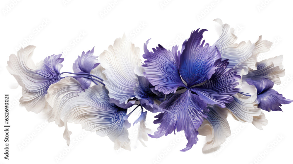 Canvas Prints combining frosty white and electric purple in an abstract futuristic texture isolated on a transpare