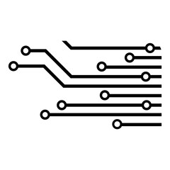digital technology line icon