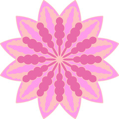 Floral decorative elements. Elegant doodle pattern. Vector illustration.