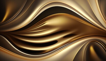 Abstract gold background, Generative AI