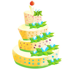 We invite you to meet delicious cakes for decorating your template. Have fun with delicious pictures.