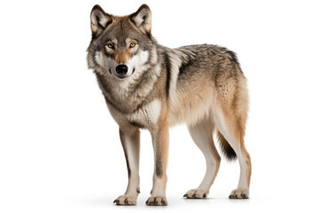 Fototapeta premium wolf isolated on white background