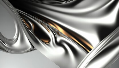 abstract chrome, Generative AI