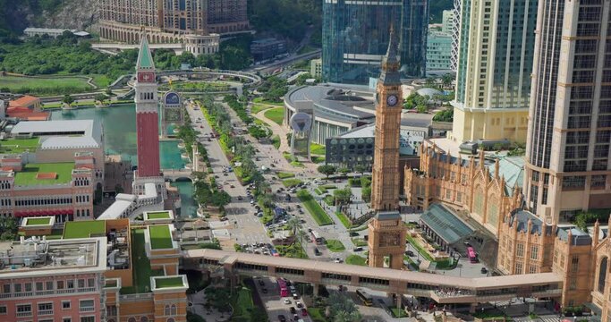 Macau city downtown in Taipa district