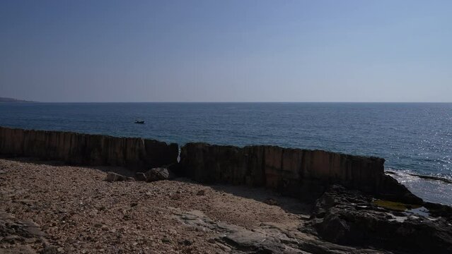 Phoenician Wall built to protect the city North Governorate Batroun Lebanon