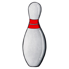 bowling ball and pins