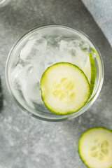 Cold Clear Refreshing Cucumber Water