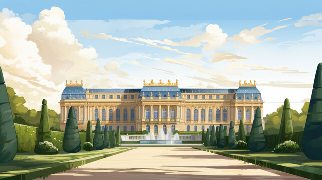 Palace of Versailles illustration