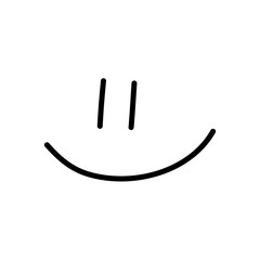 doodle emoticon vector. Simple faces. 