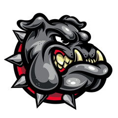 head bulldog mascot