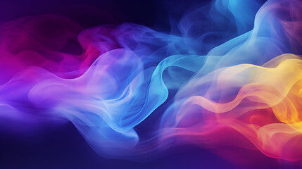 Colorful fog smoke background. Neon multicolor fog effect background