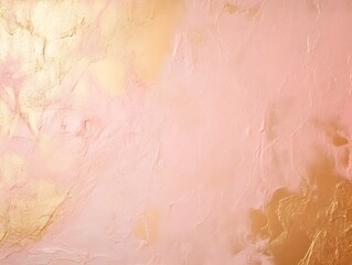 Fototapeta premium Farbenspiel in Harmonie: Goldakzente auf sanftem Pink
